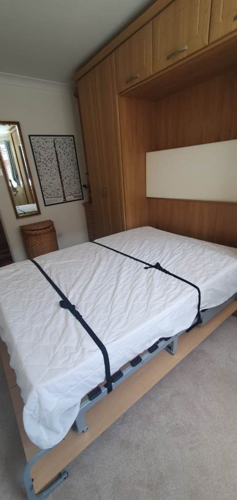 Hideaway folddown bed frame & mechanism s