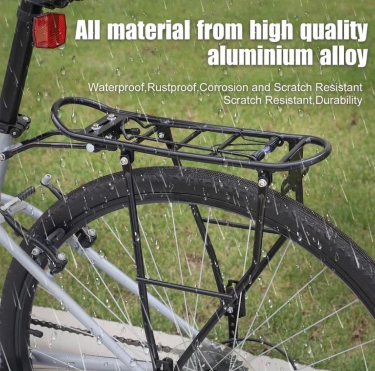 Rear Bike Rack Luggage Alloy Aluminium Bike Cargo Rack