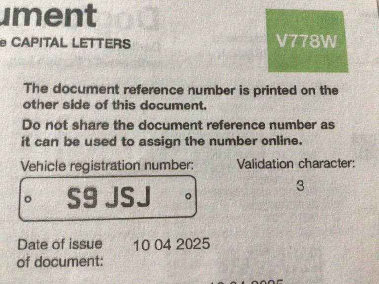 Private Number Plate