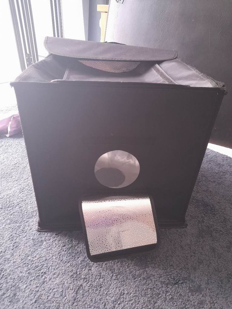 Portable Photography Light Box with LED Lights and Backdrops