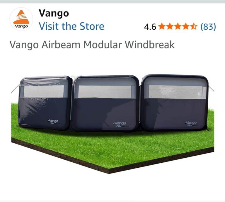 Inflatable wind break