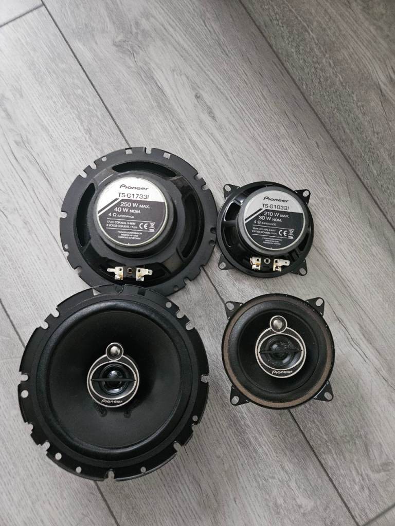 Pioneer 3-way coaxial car speakers