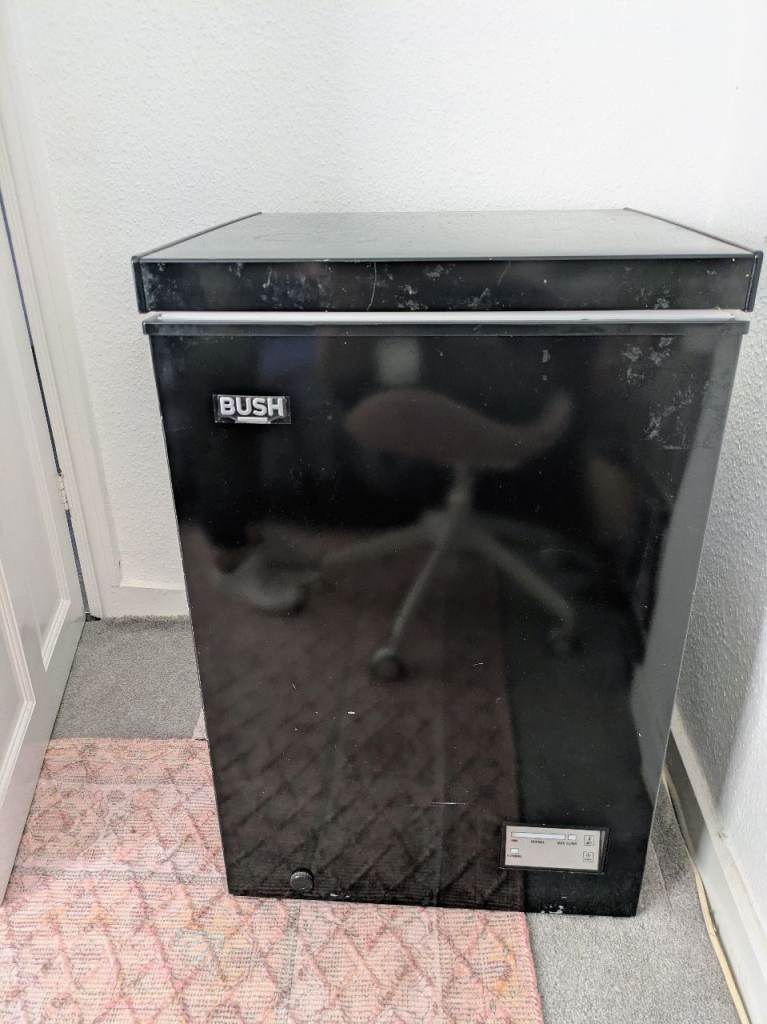 100L Chest Freezer Black — Bush Compact BCFB99L — Meal Prep / Bulk Buying