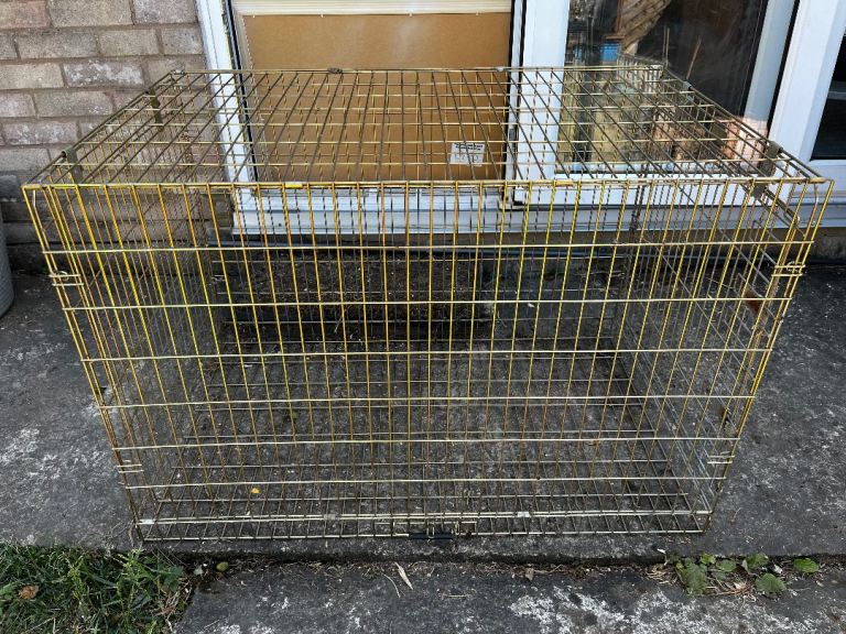 Rosewood Foldable metal dog cage 