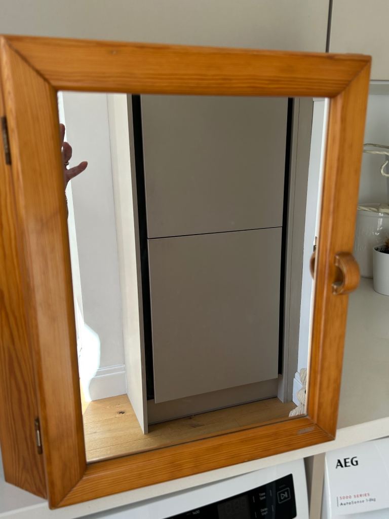 Wooden Corner Bathroom Cabinet 