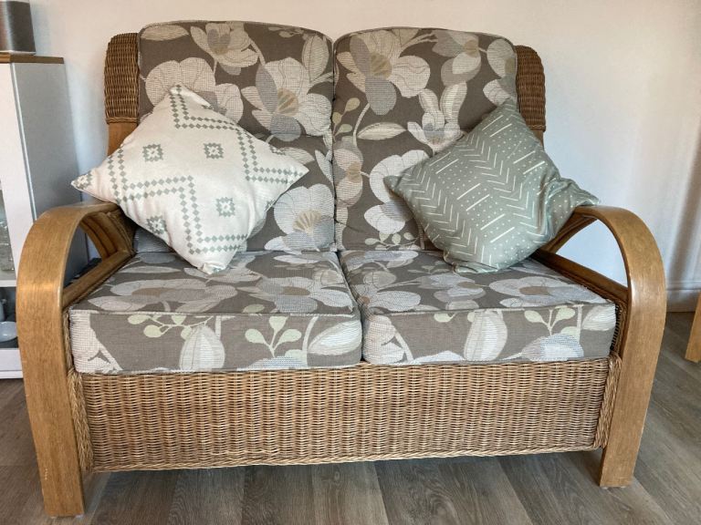 Two seater Rattan sofa ideal for conservatory