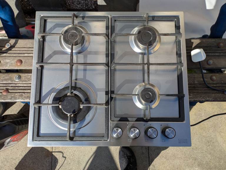 Cook & Lewis stainless steel gas hob
