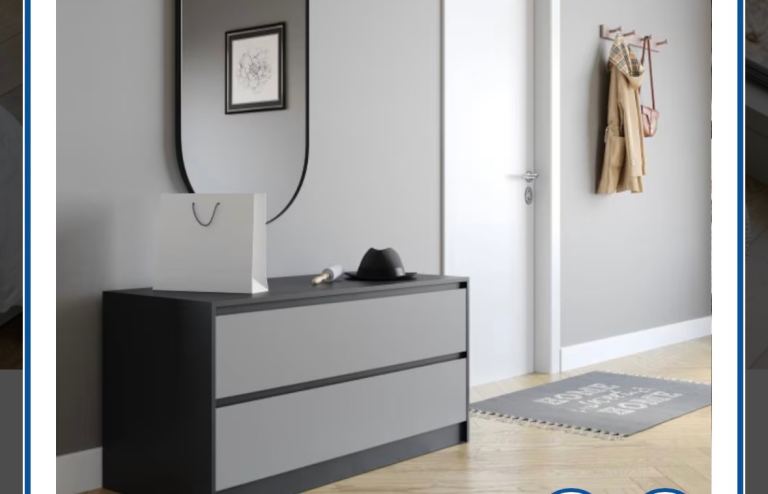 URBNLIVING 4 Drawer Wide Chest Of Drawers