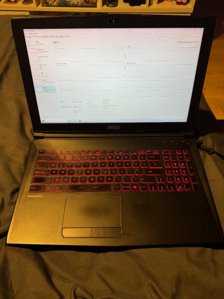 MSI 15.6" i5-7300HQ 2.5GHz 16GB Ram 256GB SSD 500GB SSD GTX 1060 Gaming Laptop