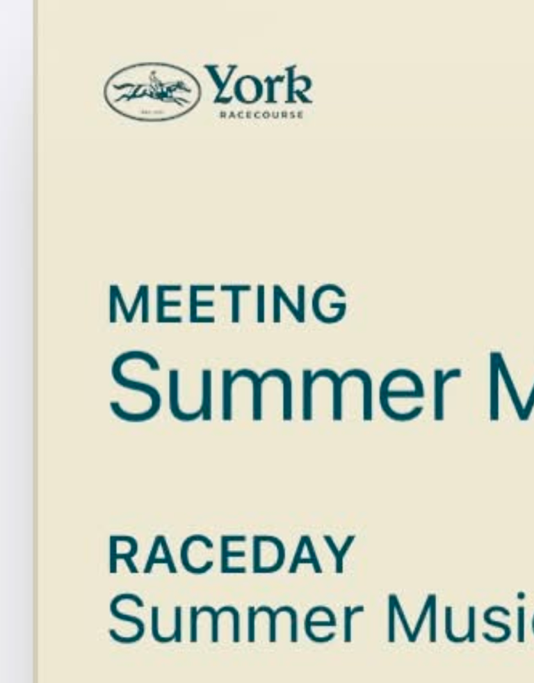 York Races Becky Hill and Races