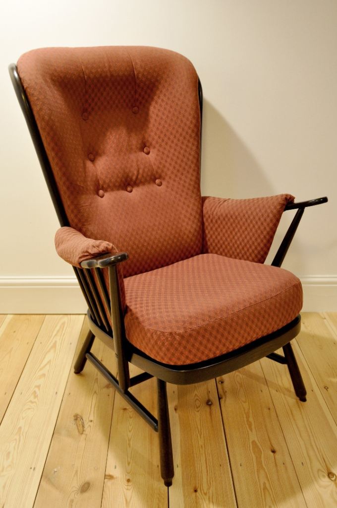 Vintage Retro 60s Ercol Evergreen Armchair (model 7913) Traditional Finish