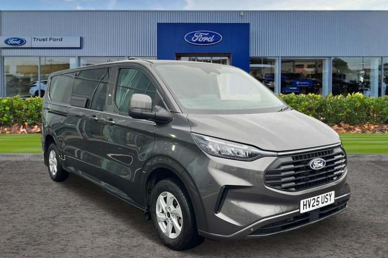 2025 Ford Transit Custom 320 Limited L2 LWB Double Cab In Van FWD 2.0 EcoBlue 136ps Low Roof Manu...