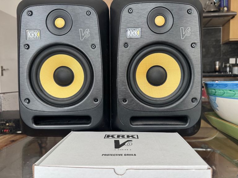 KRK V6 Mk4 Active Monitors - Pair, Like New Condition