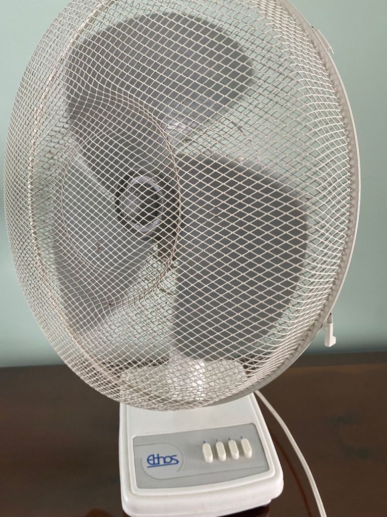 🟢PROJECT? FAN ELECTRIC 16 INCH “ETHOS” WHITE WITH 3 SPEEDS ELECTRIC FAN “ETHOS” 16 INCH FOR HOME /