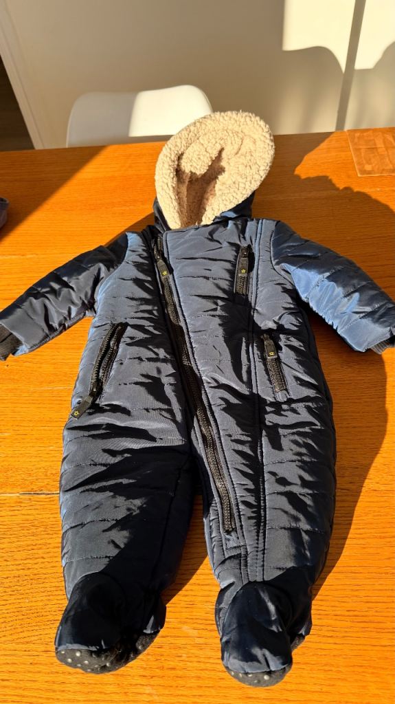 Baby Winter Snowsuit – 6–9 months (Excellent condition) – £5
