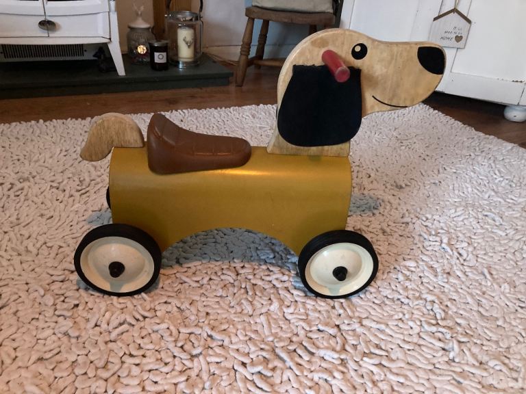 Vintage Metal Ride On Dog