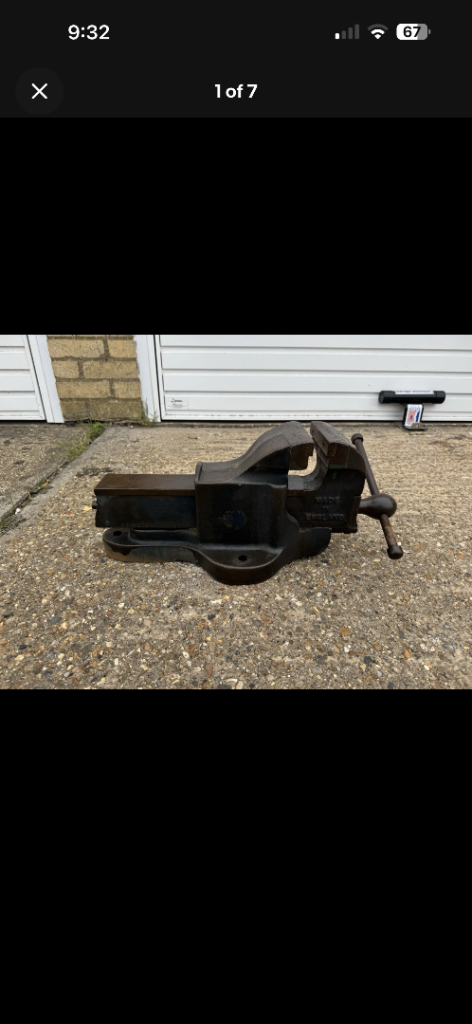 Record No24 Vice Quick Release 5 1/4 Jaws Engineers & Mechanics Workshop Fitters