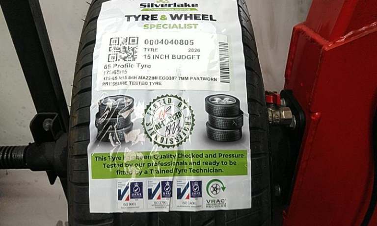 175-65-R15 84h Mazzini Eco307 7mm Partworn Pressure Tested Tyre