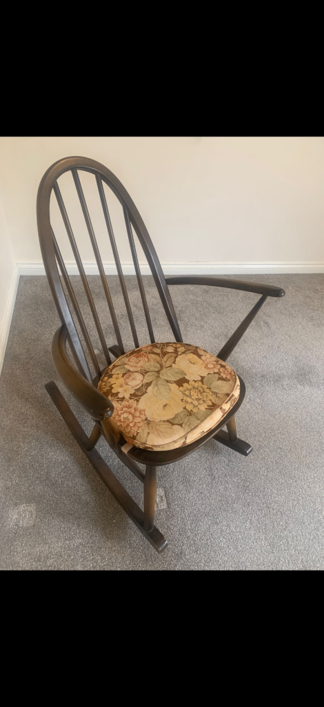Vintage Ercol Rocking Chair with original cushion