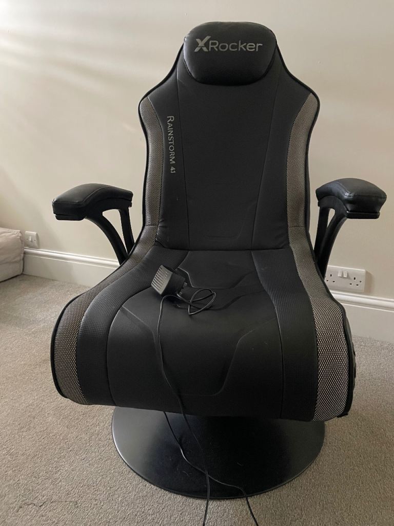 X Rocker Rainstorm RGB 4.1 Audio Console Pedestal Gaming Chair