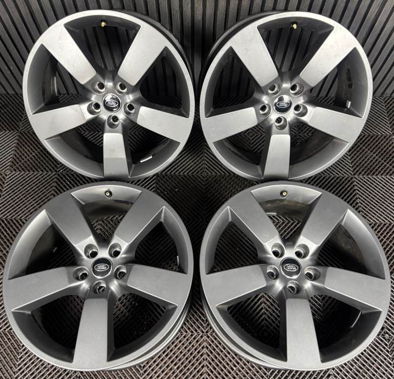20'' GENUINE LAND ROVER DEFENDER 5 SPOKE GREY 5098 ALLOY WHEELS ALLOYS
