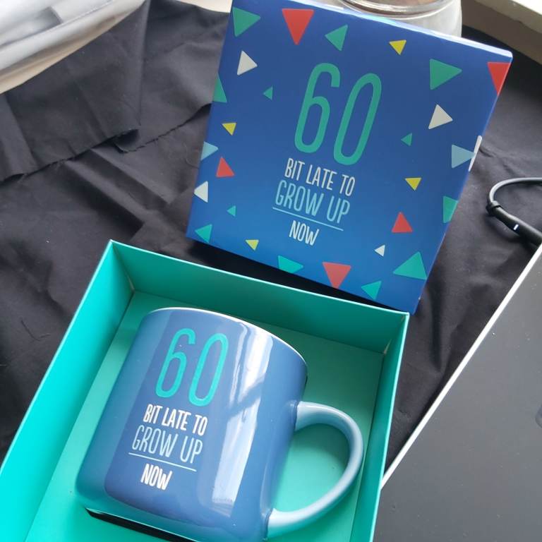 60th Birthday Mug New in Box