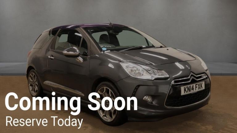 2014 Citroen DS3 2014 14-Reg Citroen DS3 1.6 THP 155bhp DSport Plus,PETROL,ULEZ,FSH,SAT NAV! CONV...