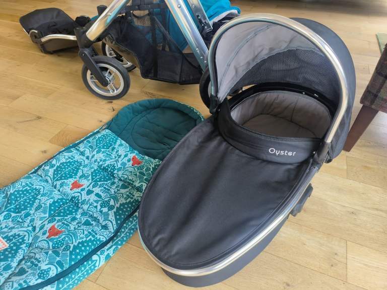 Babystyle Oyster Max 2 twin Tandem Double Pushchair Carrycot raincover footmuff Baby Toddler kids