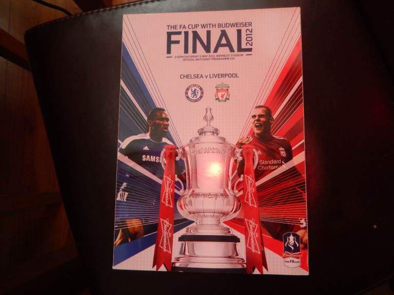 CHELSEA V LIVERPOOL 2012 CUP FINAL PROGRAMME