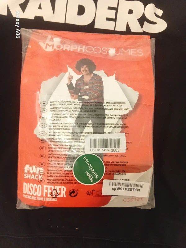 Mens Disco Fever Fancy Dress Costume Large