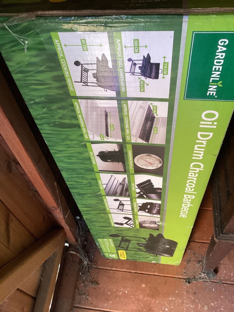 Oil Drum Charcoal Barbecue 