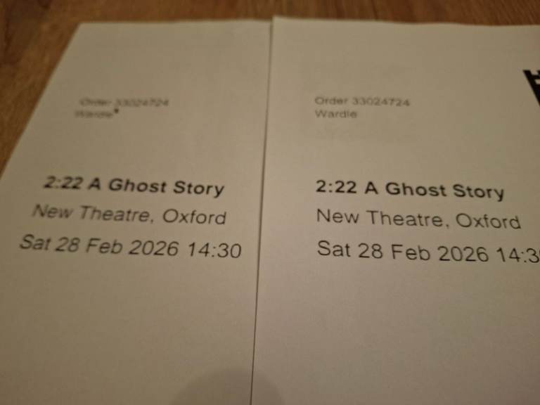 2 x 2:22 Ghost Story Tickets for sale