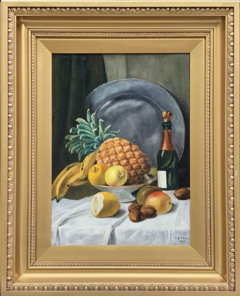 Museum Quality Still Life Oil Painting Edwardian Antique Signed Original (1of2)