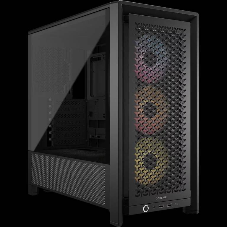 NEW Corsair 4000D RS ARGB ATX Mid-Tower PC Gaming Case - Black or White