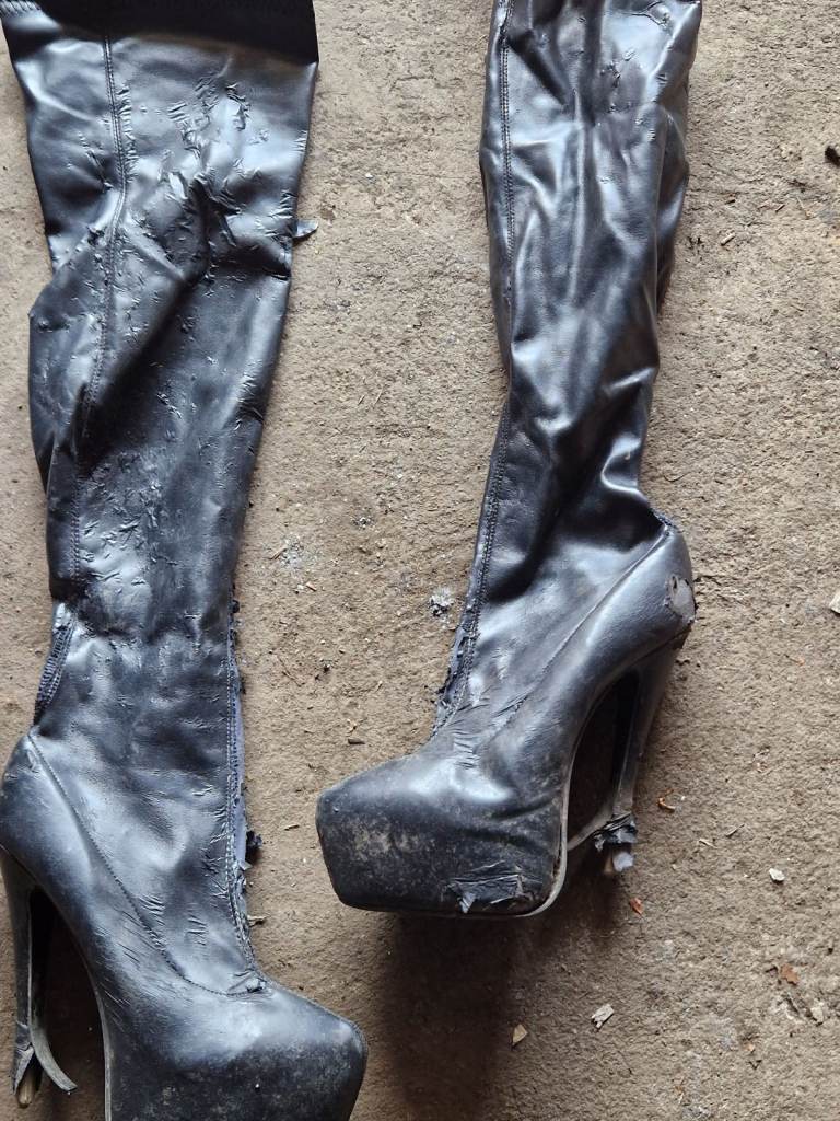 Free Thigh high boots high heel boots leather boots uk 8