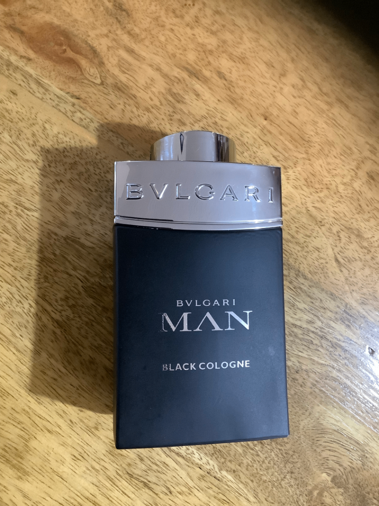 Very Rare Genuine Bvlgari Man Black Cologne 100ml discontinued perfume, sprayed twice