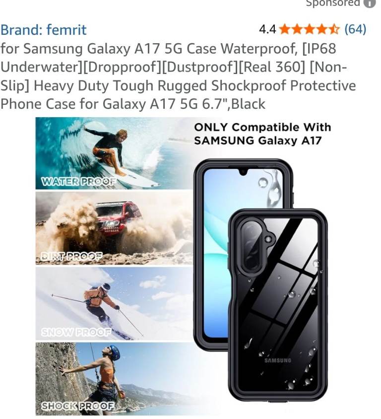 Galaxy A17 5G waterproof case