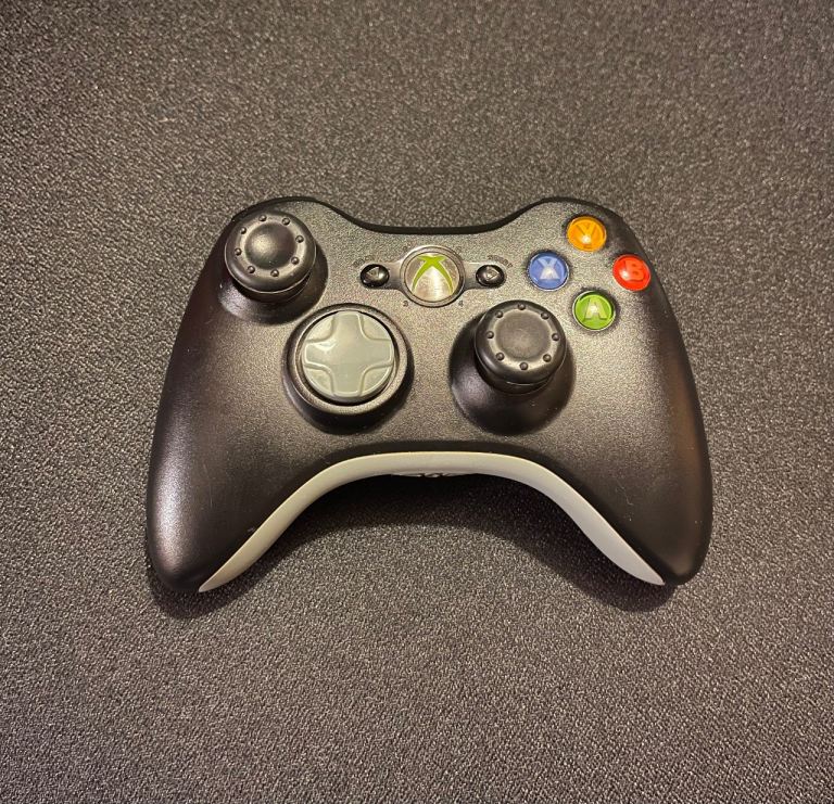 Official Microsoft Xbox 360 Black Wireless Controller Pad Genuine Original