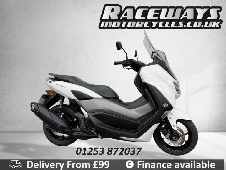 YAMAHA NMAX [Phone number removed]REG ONLY 313 MILES WHITE USED MOTORCYCLE 125CC