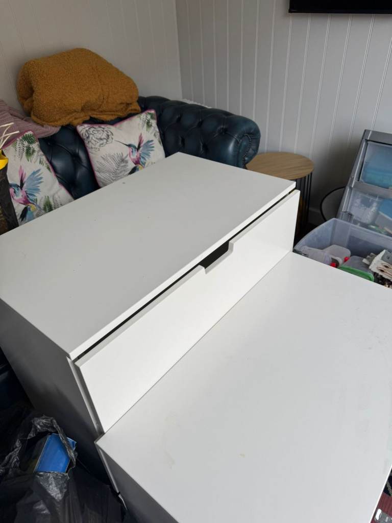 Ikea nordli 3 and 2 drawer set of drawers