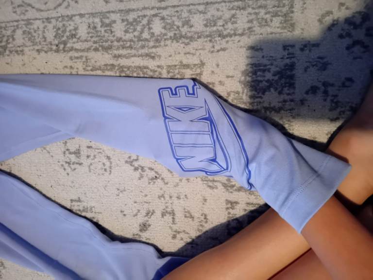 Nike Kids Blue Leggings - Size M (137-146 cm), As Good As New
