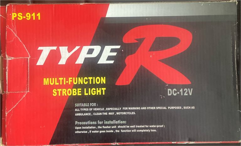 Type R multi functional car strobe lights 