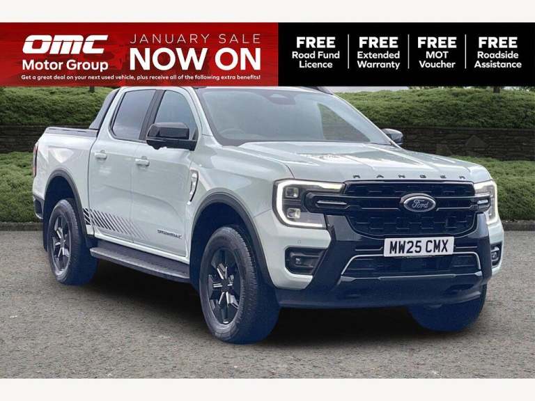 2025 Ford Ranger Pick Up D/Cab Stormtrak 2.3 EB PHEV 281 Auto [NI] PICK UP Petrol/Electric Hybrid...