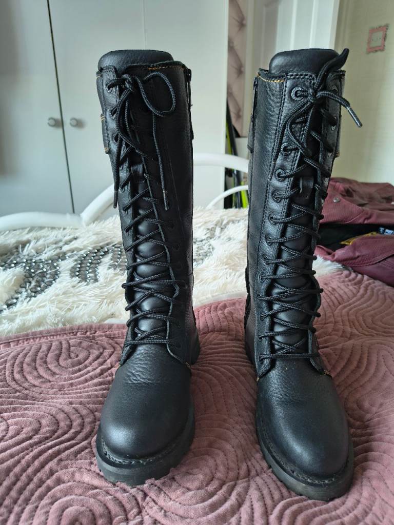Women's Harley Davidson motorbike boots size 4