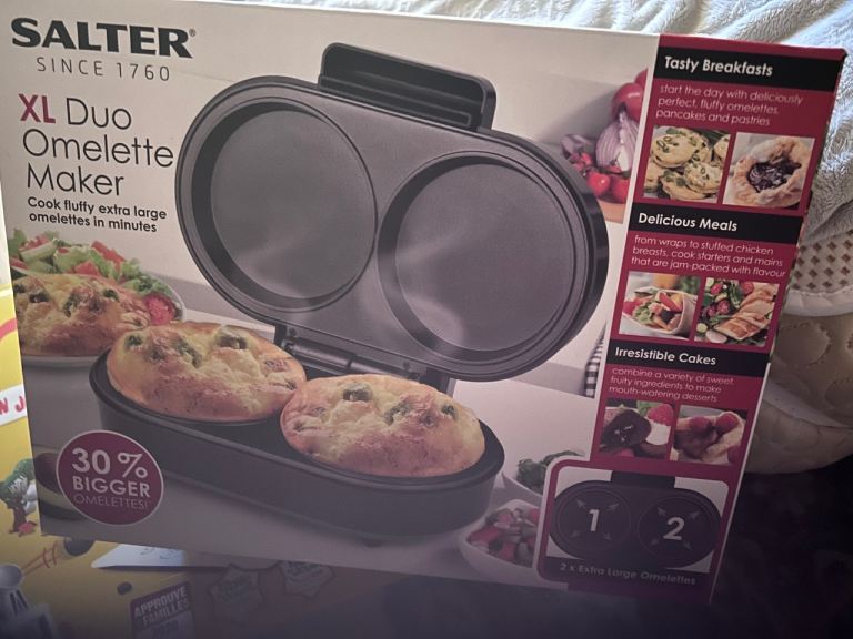 Salter XL Duo Omelette Maker - Brand New