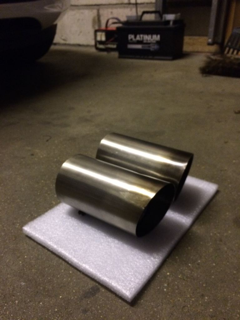 Genuine Mini Works Exhaust Tailpipe Finishers