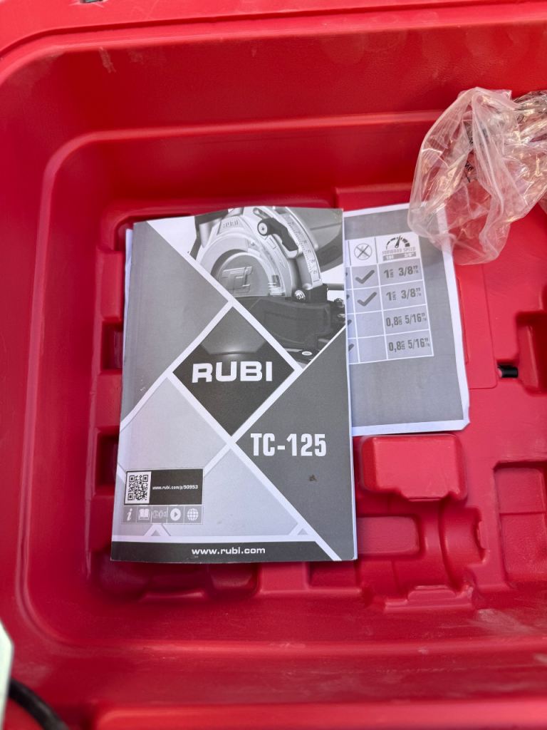 Rubi TC-125 Tile Cutter with Accessories – Good Condition