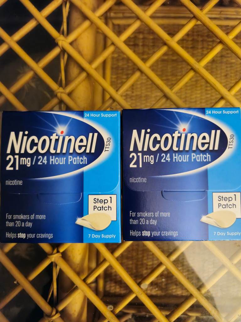 image for Nicotinell patches 21mg 24hr patch Step 1