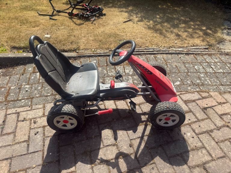 Kids Red Pedal Go-Kart – Fair Condition