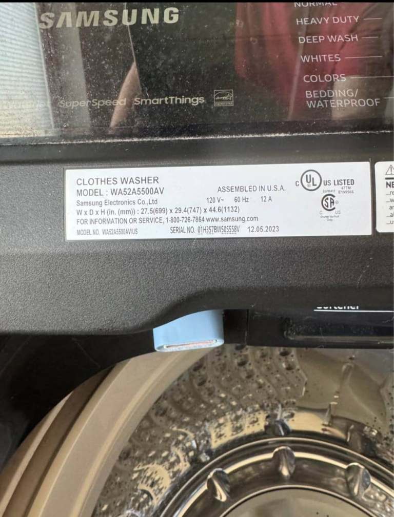 Samsung Top Load Washing Machine - Excellent Condition, Dark Grey for Sale